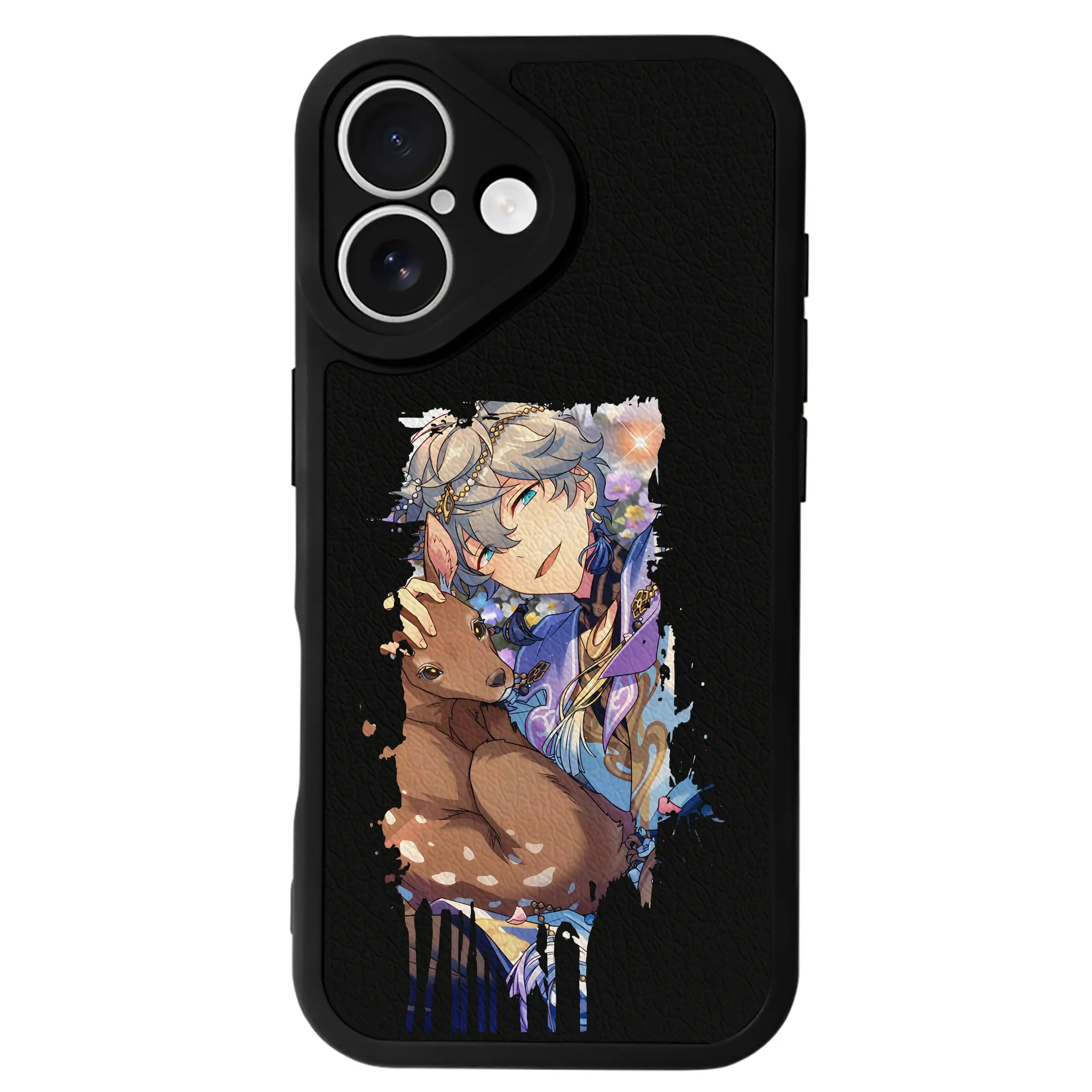 あんさん ぶる グッズ Knights 瀬名泉 - IPhone 16シリーズ対応 ・ シリコンスマホケース ・ レザー調 ・ 高精度フィット ・ 耐衝撃 ・ ワイヤレス充電対応 ・ 精密カット